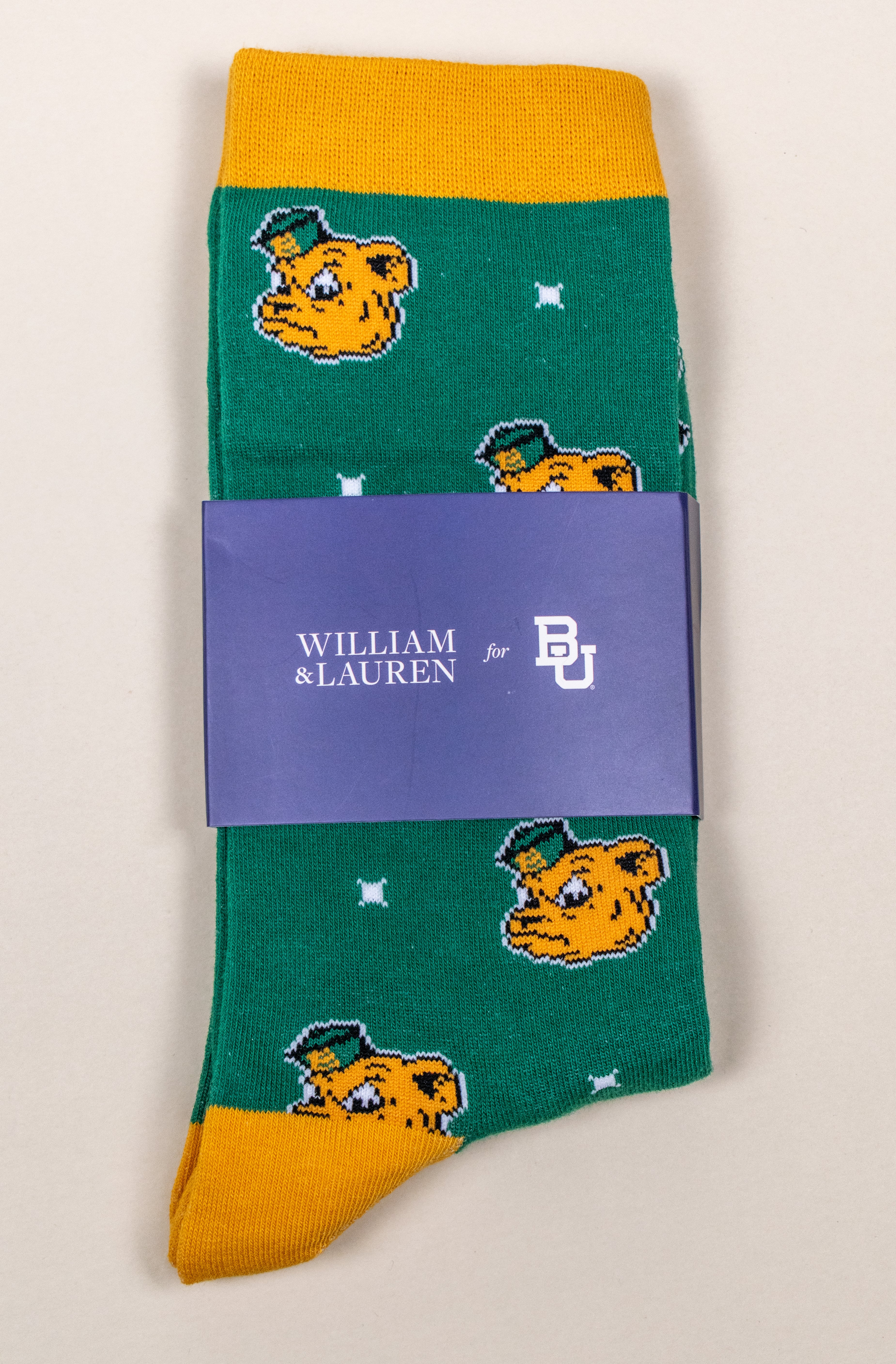 Baylor Sailor Bear Sock