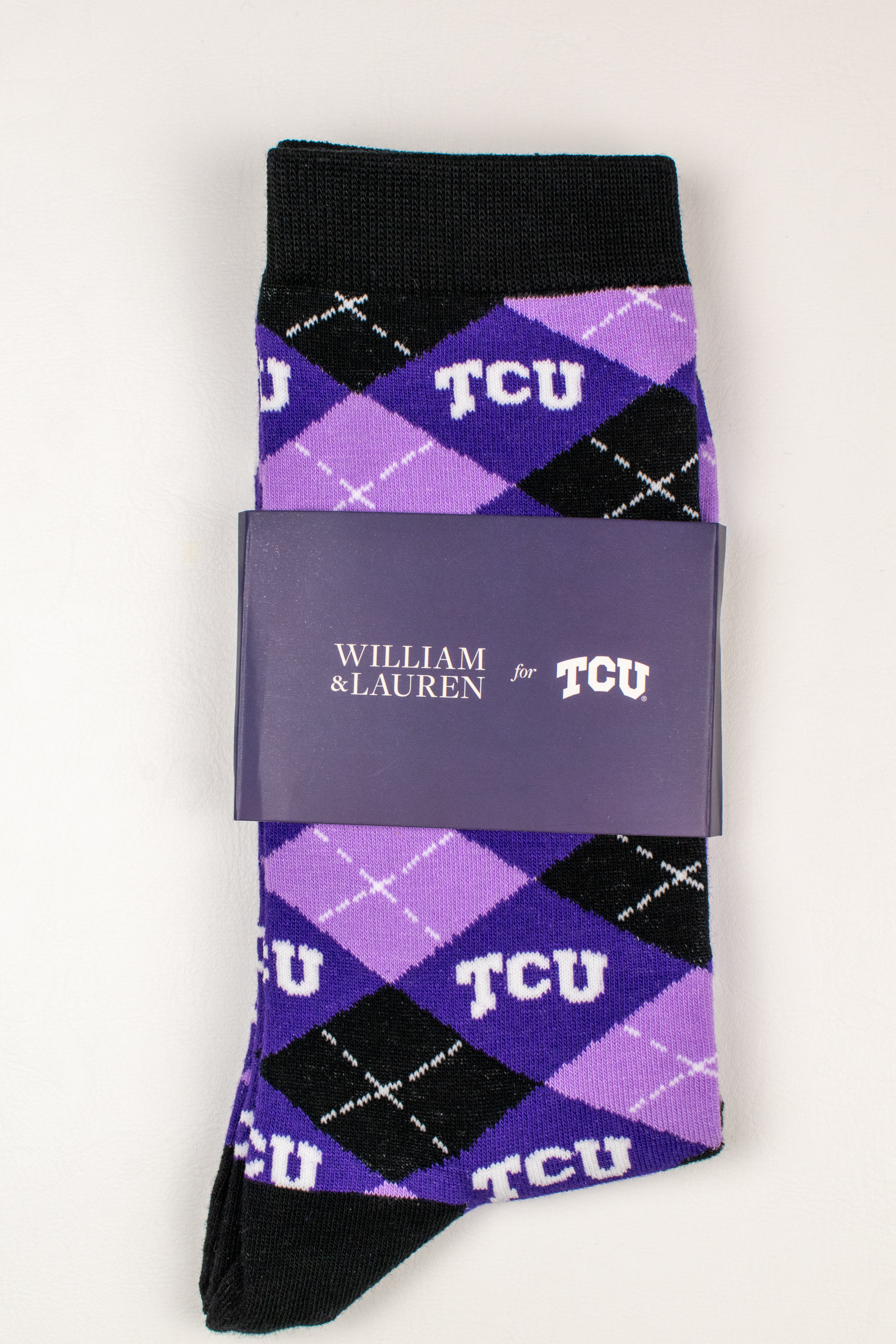 TCU Argyle Sock