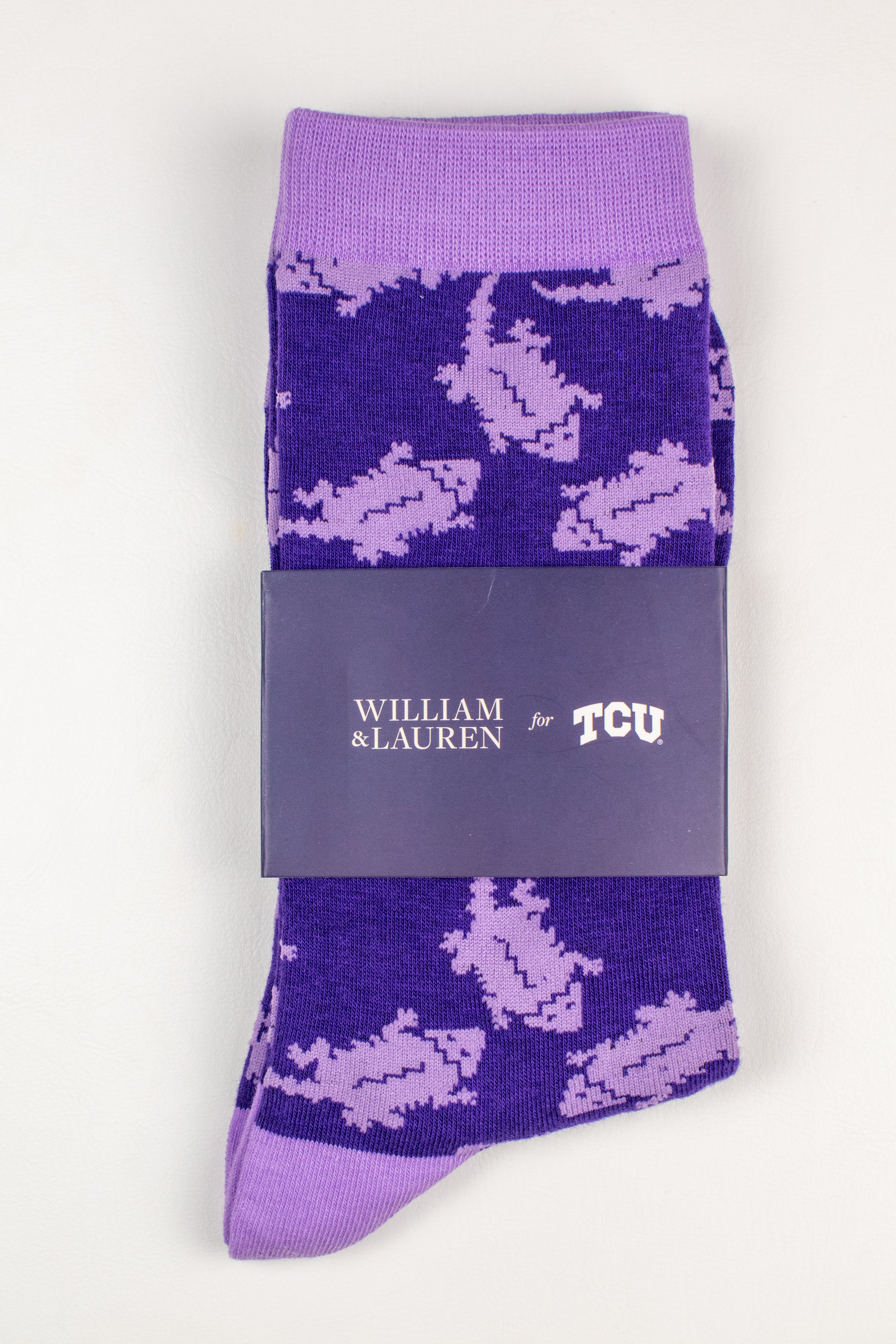 TCU Horned Frog Sock