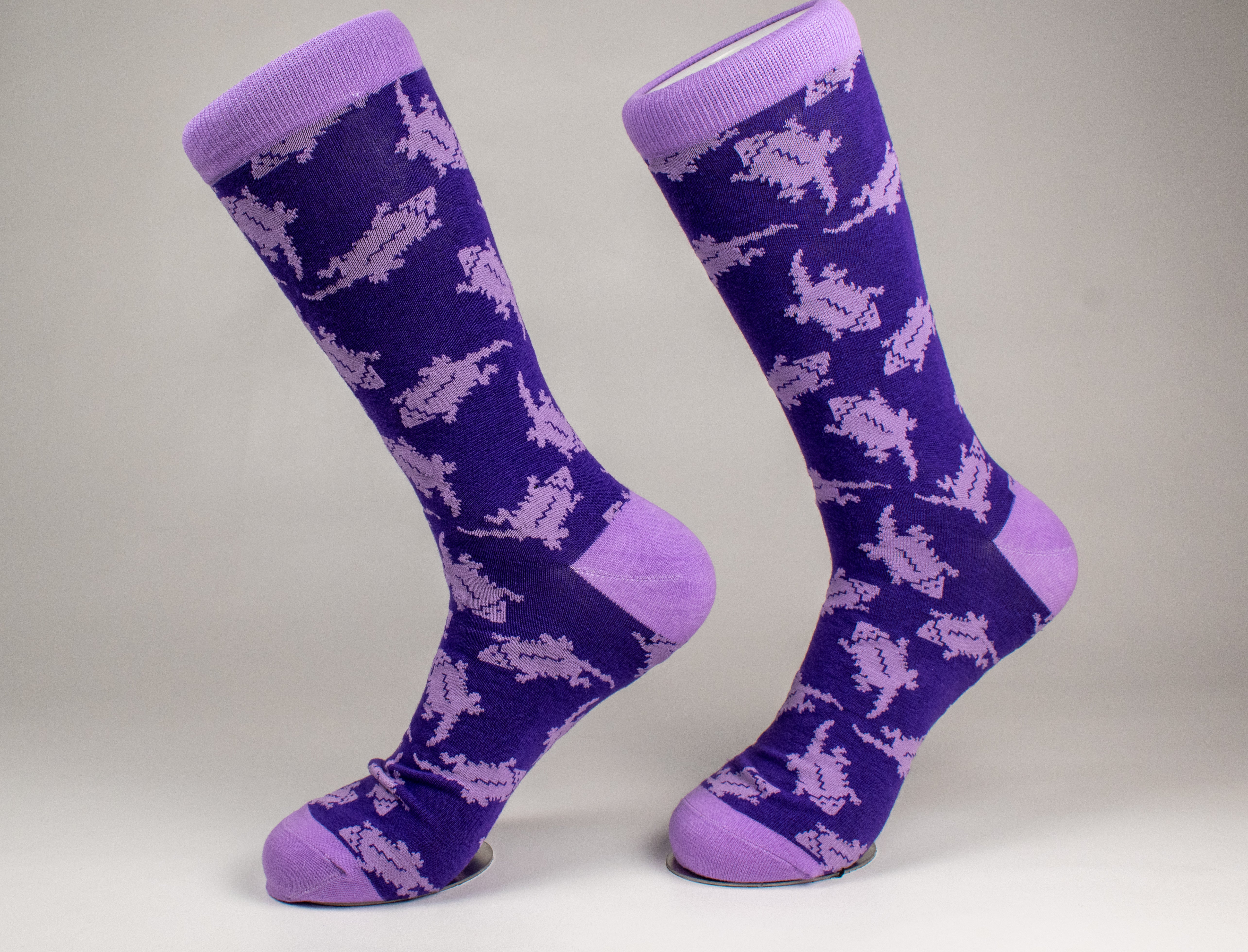 TCU Horned Frog Sock