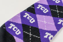 Load image into Gallery viewer, TCU Argyle Sock
