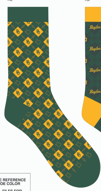 Baylor Texas Sock