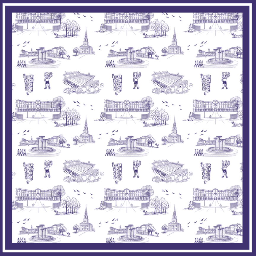 TCU Toile Scarf