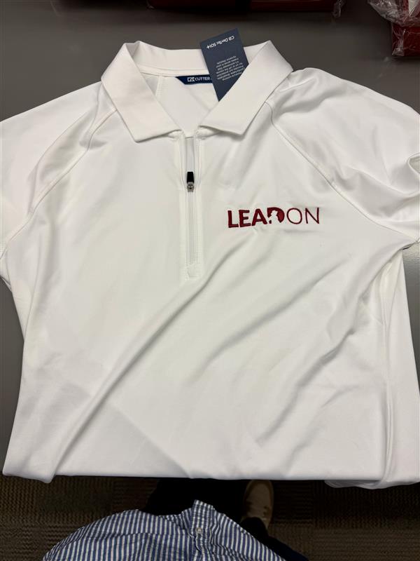 Women's Lead On White Polo