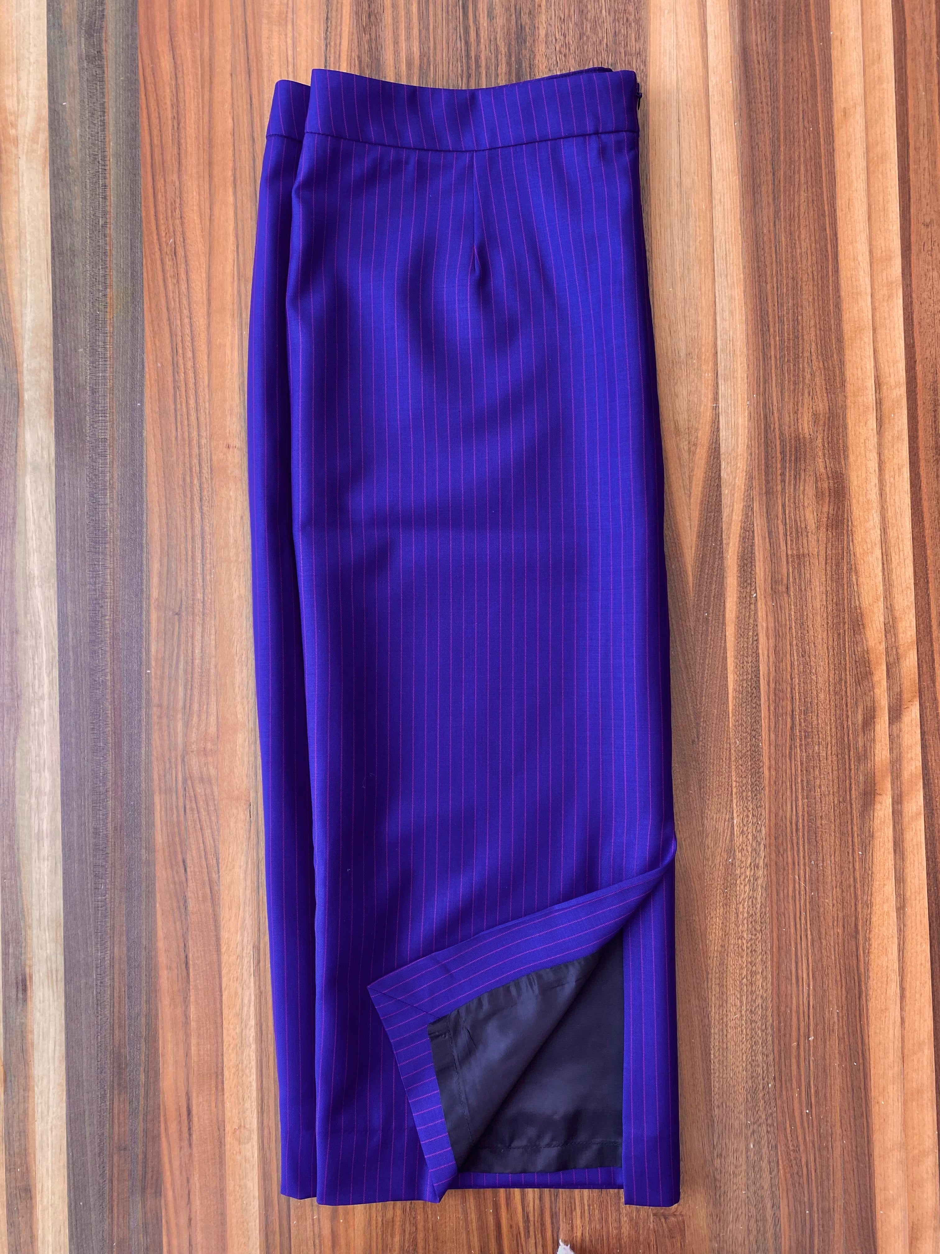 Custom Skirt- Pinstripes